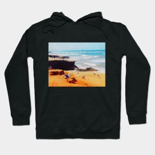 Beautiful picture from sunny day in San Diego La Jolla Cove California, USA. To travel is to live. Hoodie